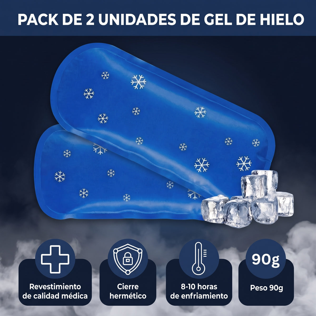 Pack de 2 unidades de gel de hielo Isovio